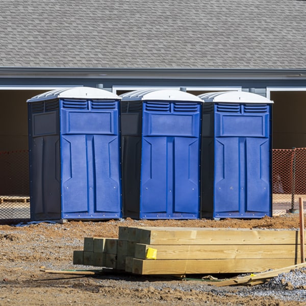 is there a specific order in which to place multiple porta potties in Edwards New York